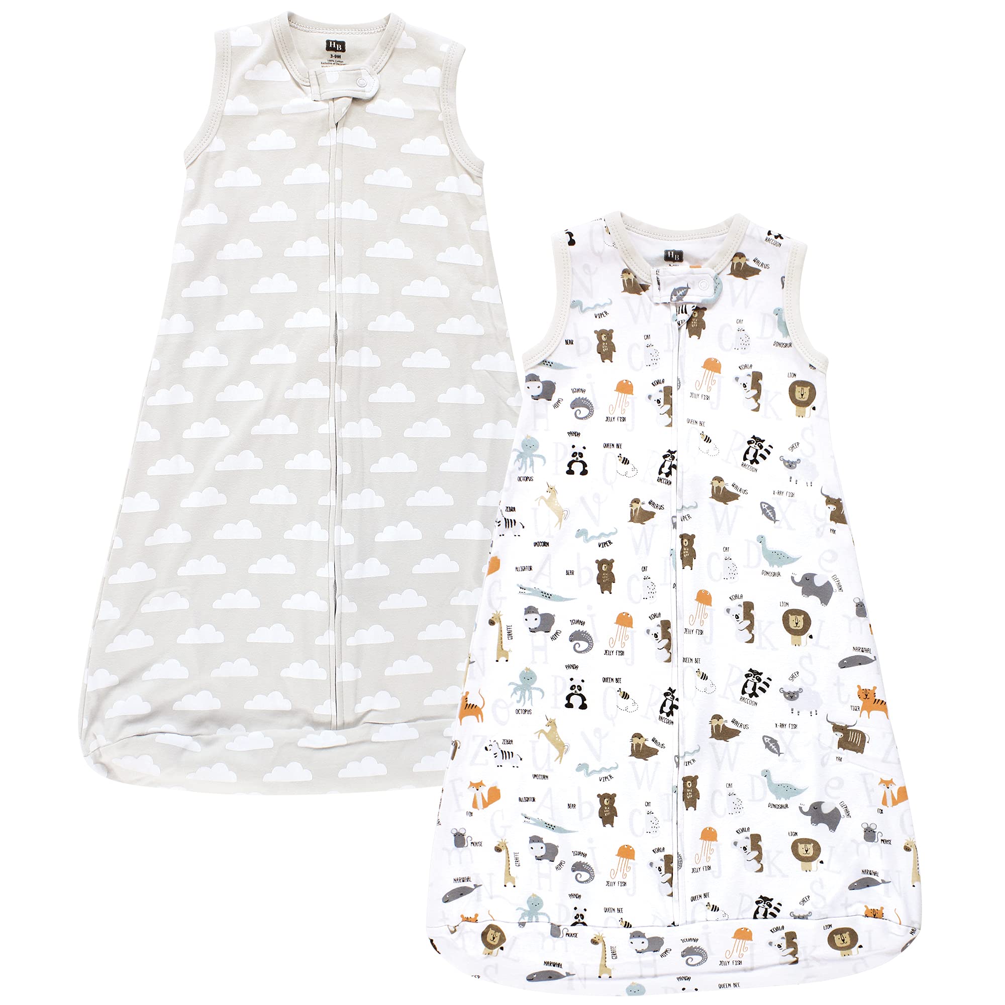Hudson Baby Cotton Sleeveless Sleeping Bag for Infants - Comfortable Nursery Wear