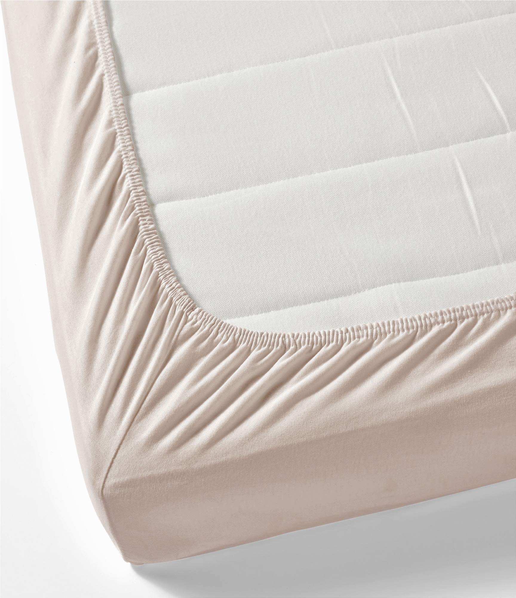 800-Thread-Count 100% Pure Cotton Bed Sheets - 4 Piece Full Size Ivory Sheet Set | Single Ply Long Staple Combed Cotton Yarns | Luxury Sateen Weave | Fits Mattress Up to 17'' Deep Pocket | Soft & Breathable for All-Season Comfort | Perfect for Master Bedroom, Guest Room & Vacation Homes