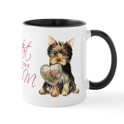 White/Black Inside - Yorkie Mom Mug