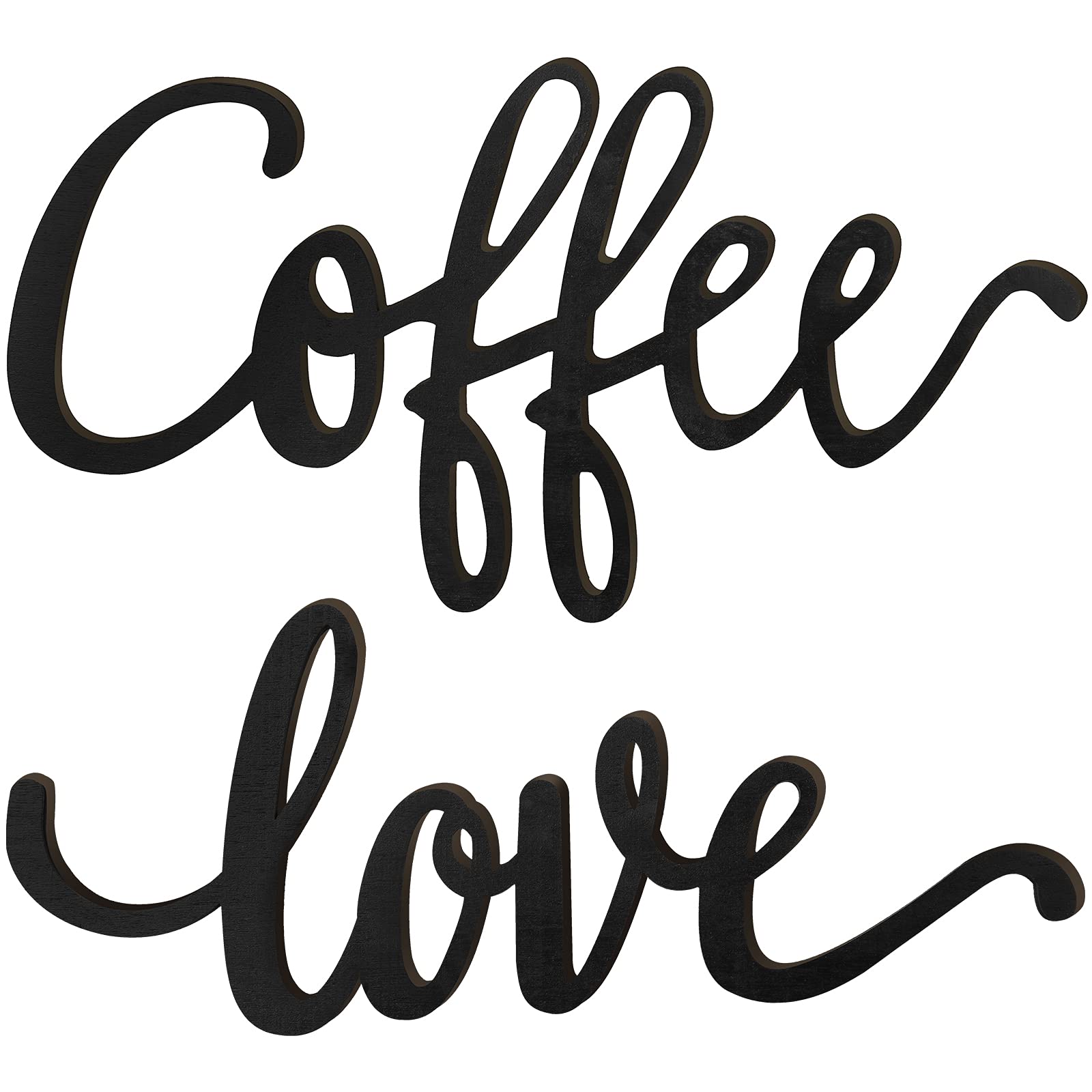 Rustic Wood Coffee Sign - Farmhouse Kitchen Decor for Home & Coffee Bar