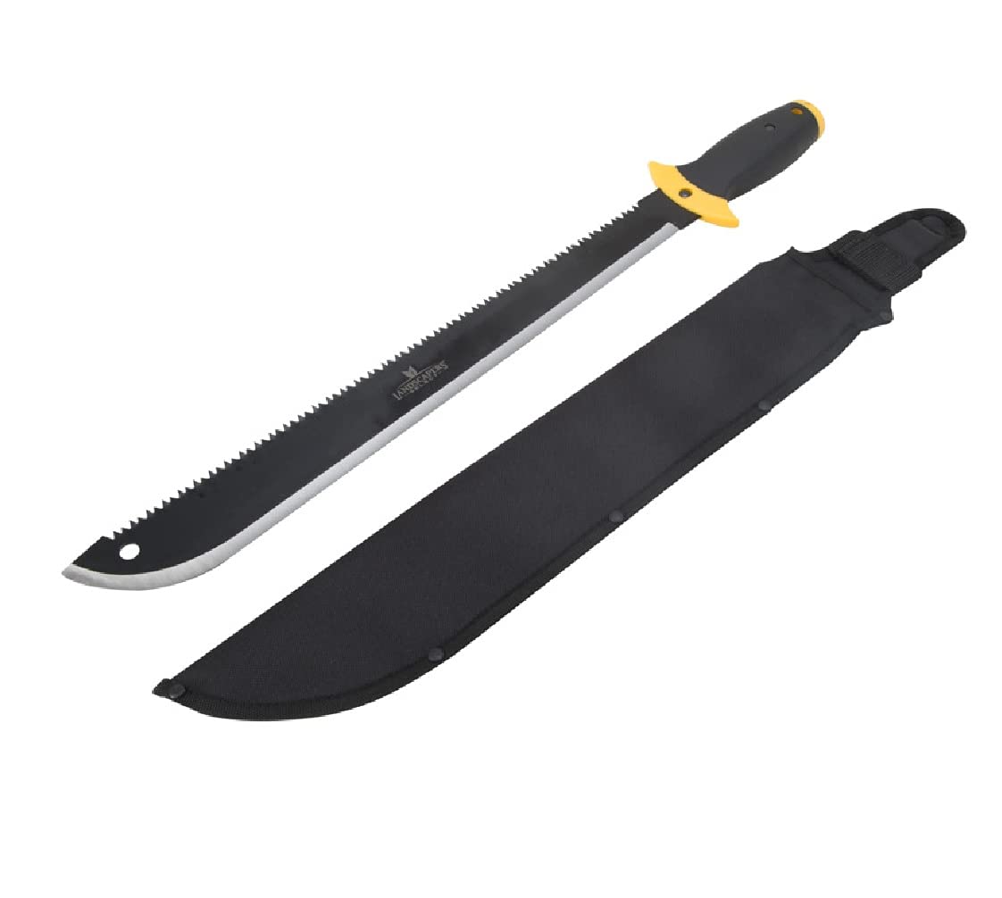 18IN PR16-457TK Machete with Saw and Sheath - Heavy Duty Outdoor Tool for Camping, Hunting, and Survival