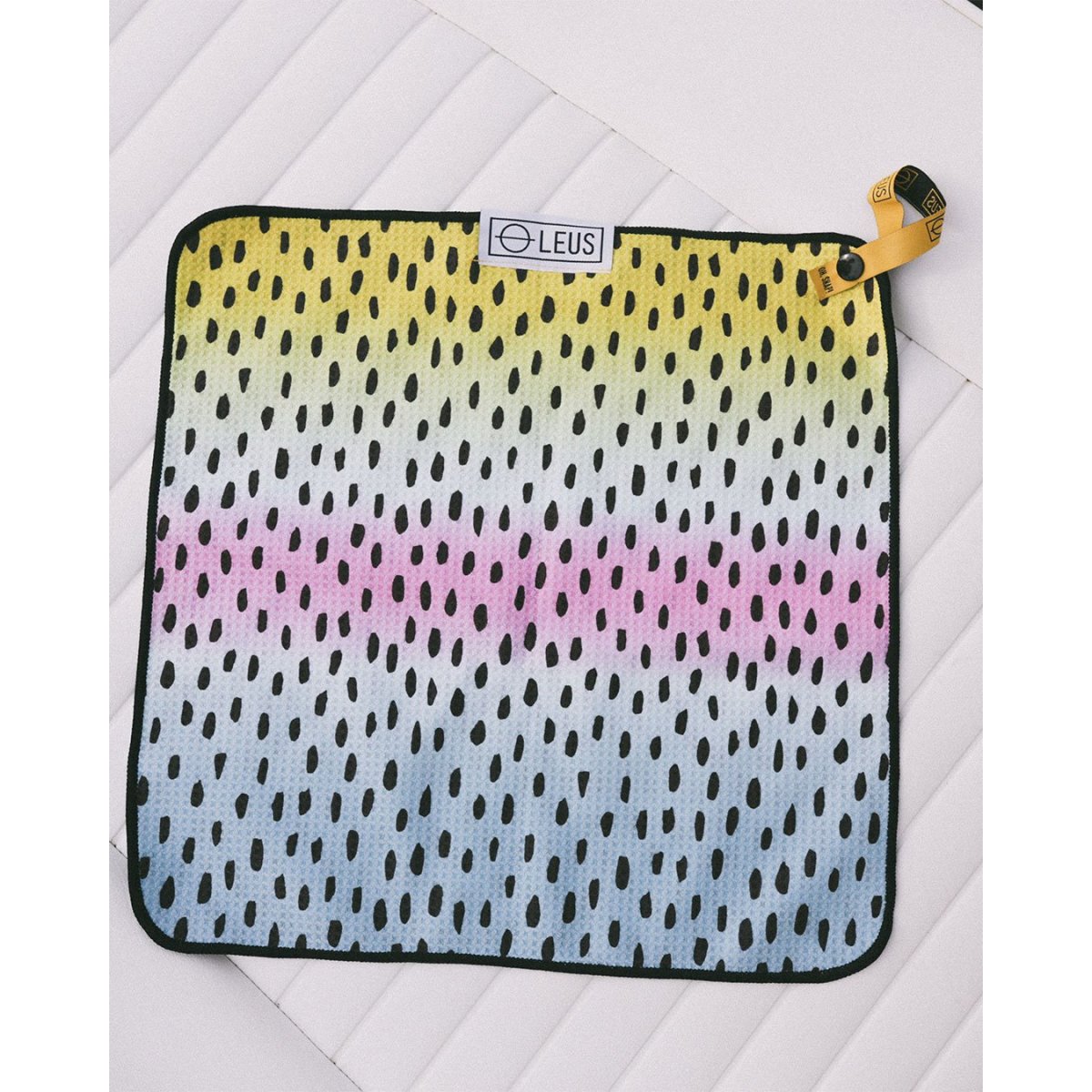 Premium Rainbow Trout Fishing ECO Towel - Quick Dry, Odor Resistant Microfiber for Anglers - Perfect for Fishing Trips, Boat Use & Outdoor Adventures