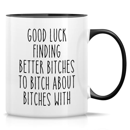 RTD011 - White Mug with Black Handle and Inner