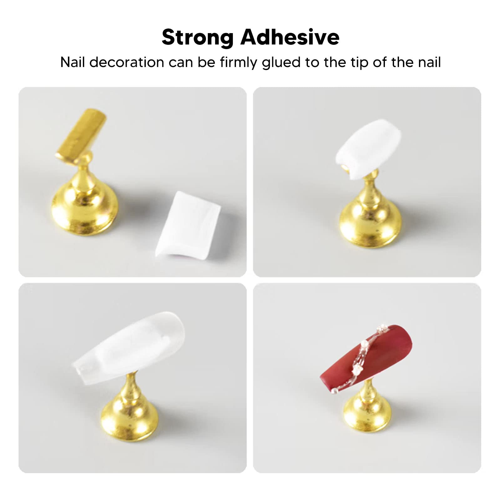 Adhesive Putty for Nails - Strong Hold Removable Tacky Putty, No Residue White Mounting Putty for Manicures & Home Decor | Perfect for Hanging Photos, Posters & DIY Crafts