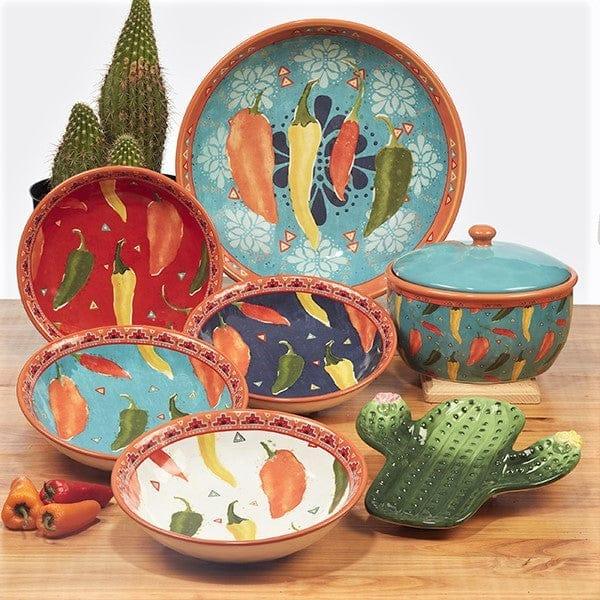 Authentic Mexican Fiesta Bowl Set - Colorful Handcrafted Ceramic Serving Bowls for Tacos, Nachos & Salads - Perfect for Cinco de Mayo, Parties & Home Decor