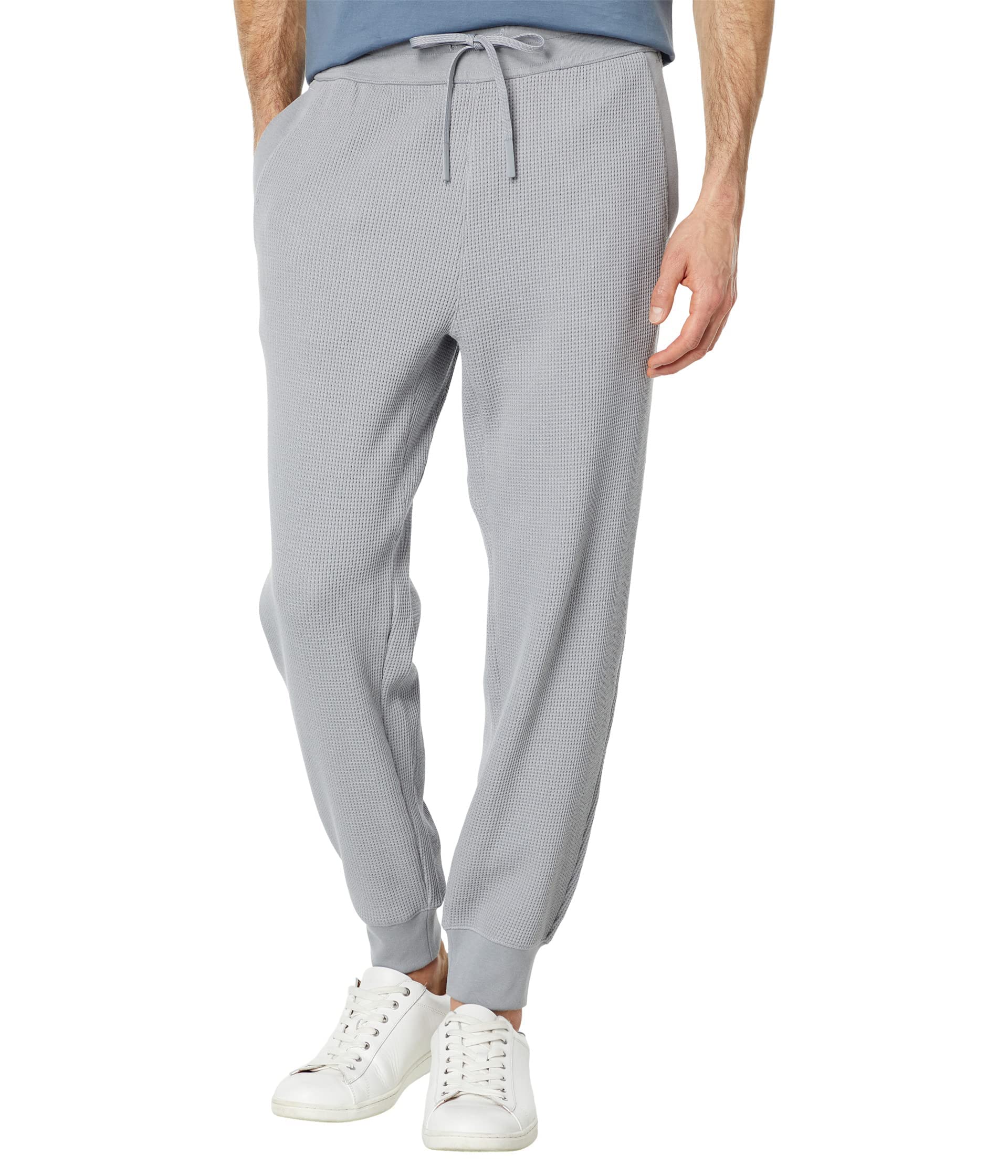 Theory Men's Balena Jogger Studio T Waffle - Comfortable Casual Pants for Lounge, Travel & Everyday Wear - Soft Stretch Joggers with Waffle Texture