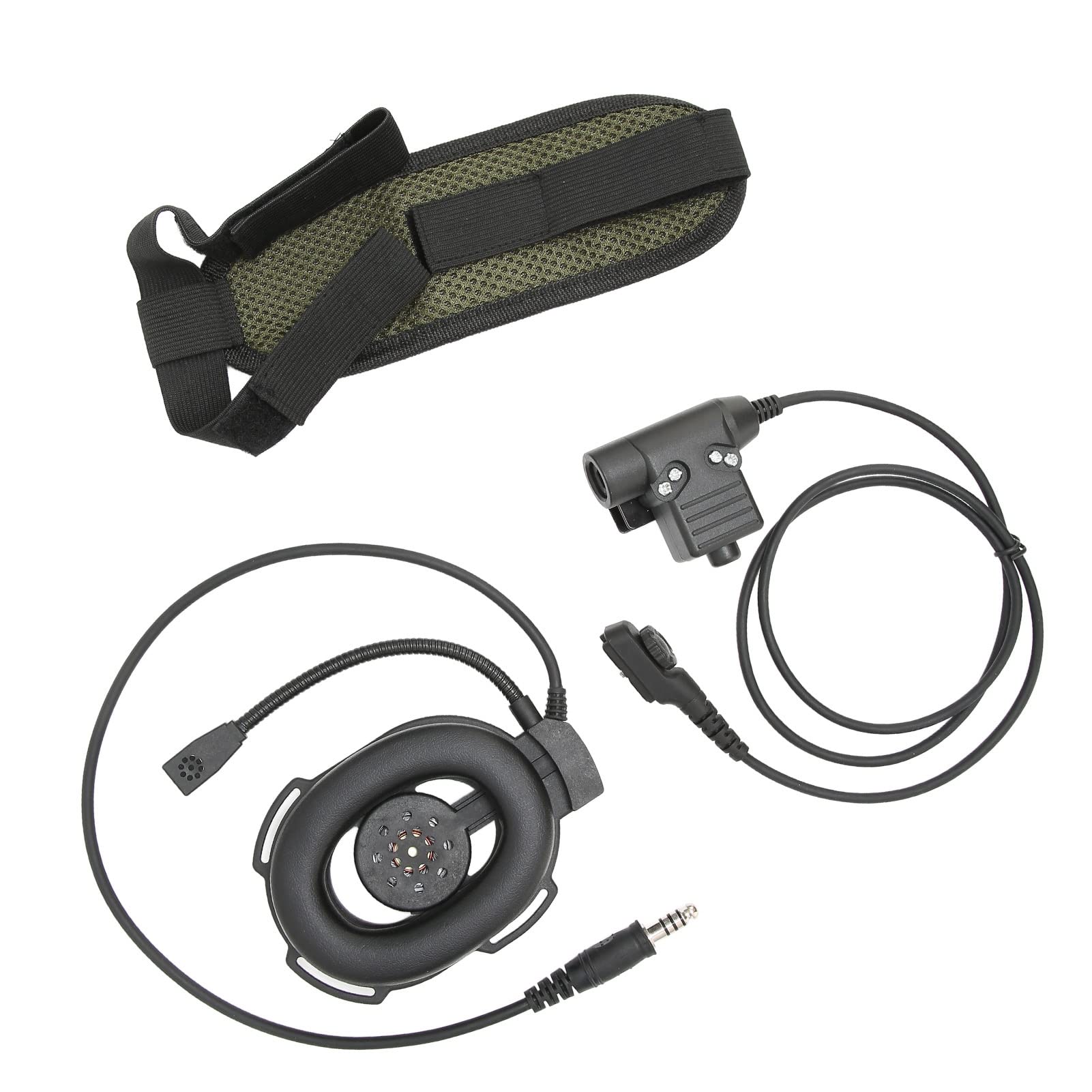 Military Tactical Headset - Cold Resistant, Comfortable Walkie Talkie Headphones with High Strength for Hytera PD-780 & PD-785 (Black) - Ideal for Police, Security, Outdoor Adventures and Emergency Communication