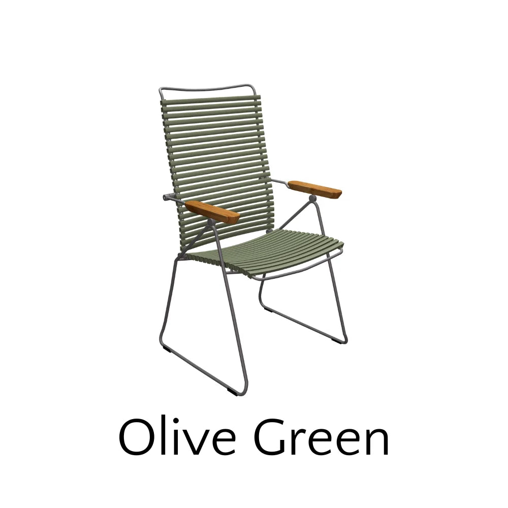CLICK Outdoor Folding Camping Chair - Portable Lightweight Adjustable Reclining Lawn Chair for Beach, Picnic, Backyard, and Travel - Perfect for Relaxing Outdoors