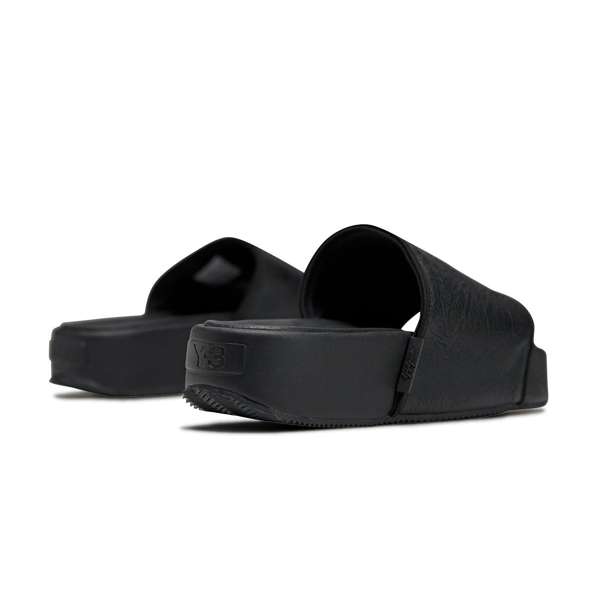 Comfortable Black Leather Slides for Men & Women - Soft & Stylish Summer Sandals for Beach, Pool, and Casual Wear