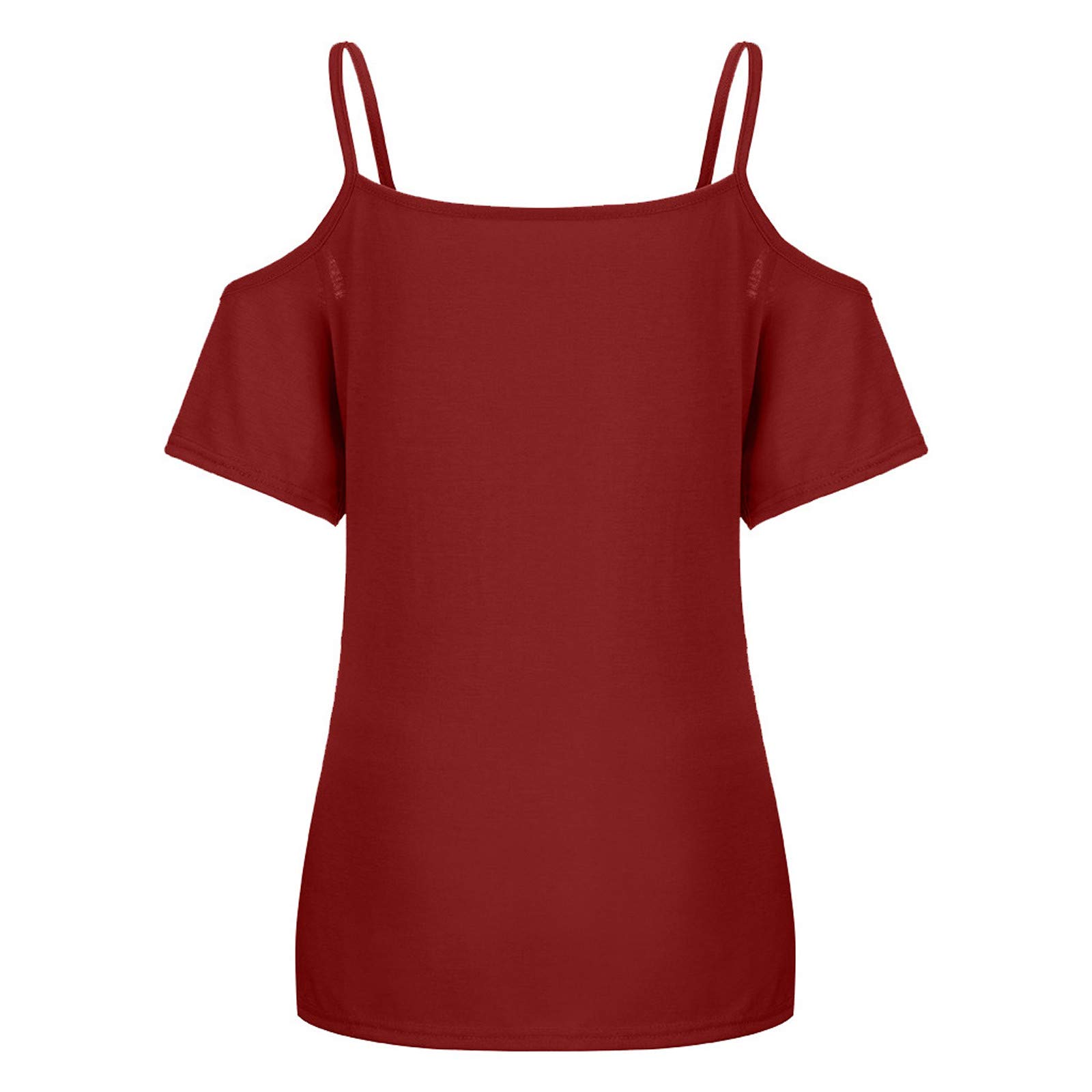 Women's Asymmetric Cutout Shoulder V-Neck T-Shirt - Plus Size Fashion Top for Casual Wear & Summer Outfits