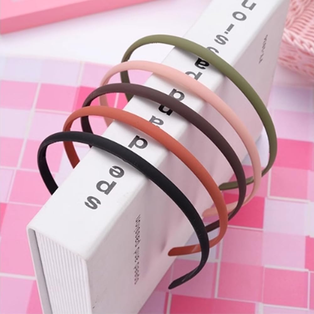 Slim Black Alice Hair Bands for Women & Girls - Fashionable Headband Hair Accessories for Everyday Wear, Workouts, and Special Occasions
