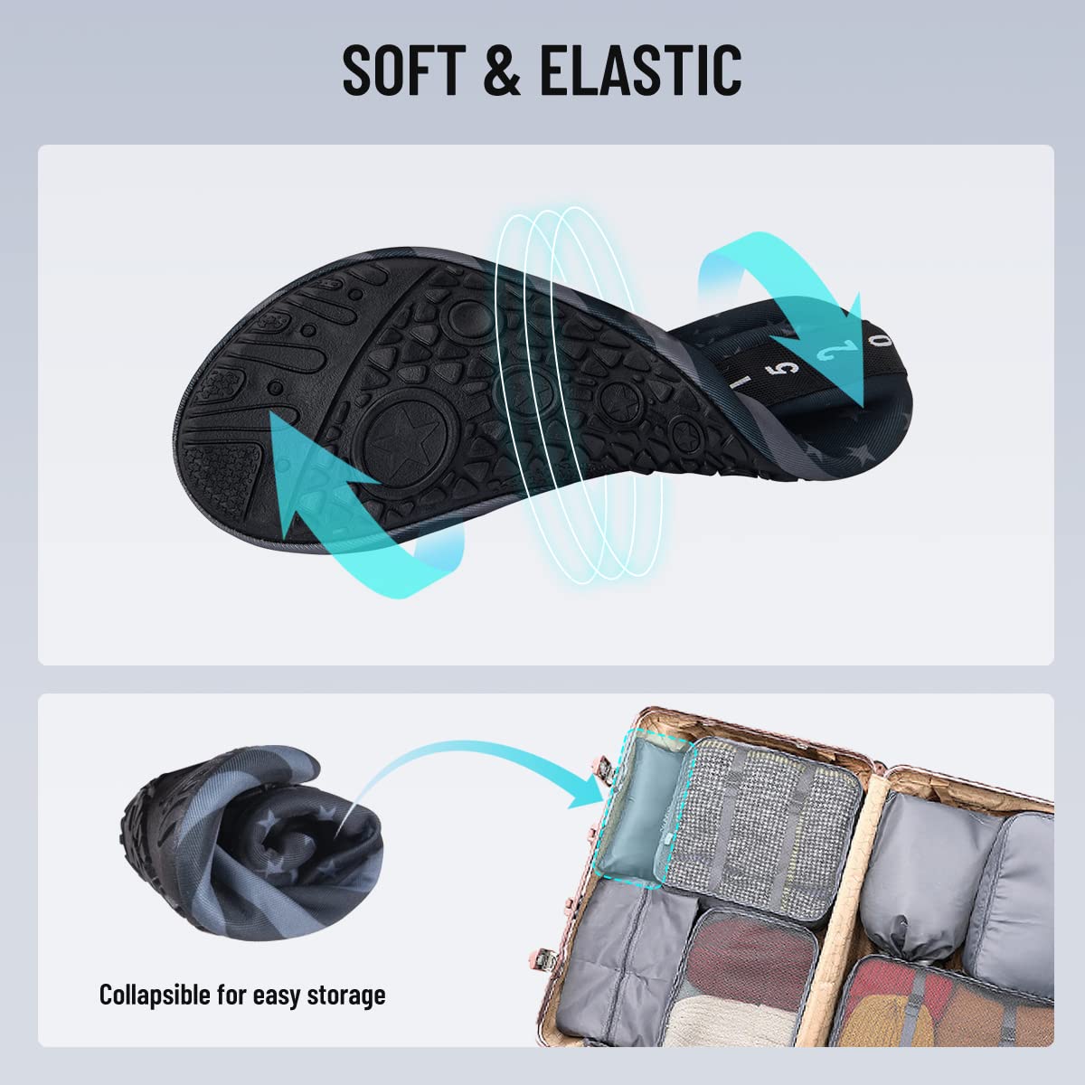**Men's & Women's Quick-Dry Water Shoes - Barefoot Beach Pool Shoes for Surfing, Swimming, Yoga & Water Sports - Lightweight Aqua Socks for Beach, Pool & Outdoor Activities**