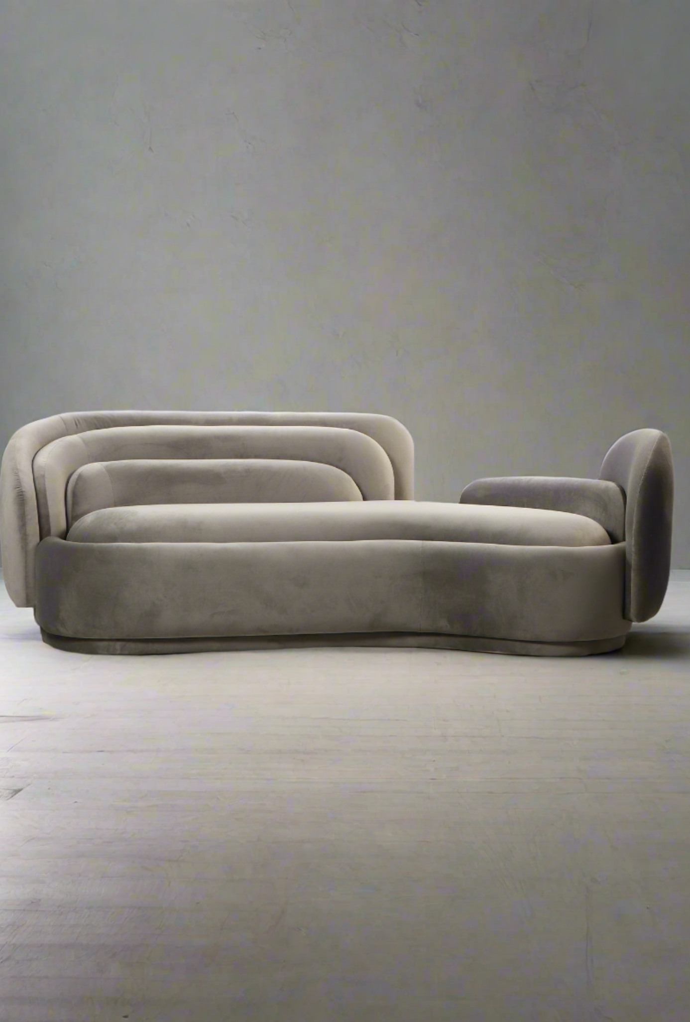 Luxury Bernard Gray Velvet Sofa - Modern Plush Velvet Upholstered Couch with Solid Wood Frame for Living Room, Lounge & Home Decor