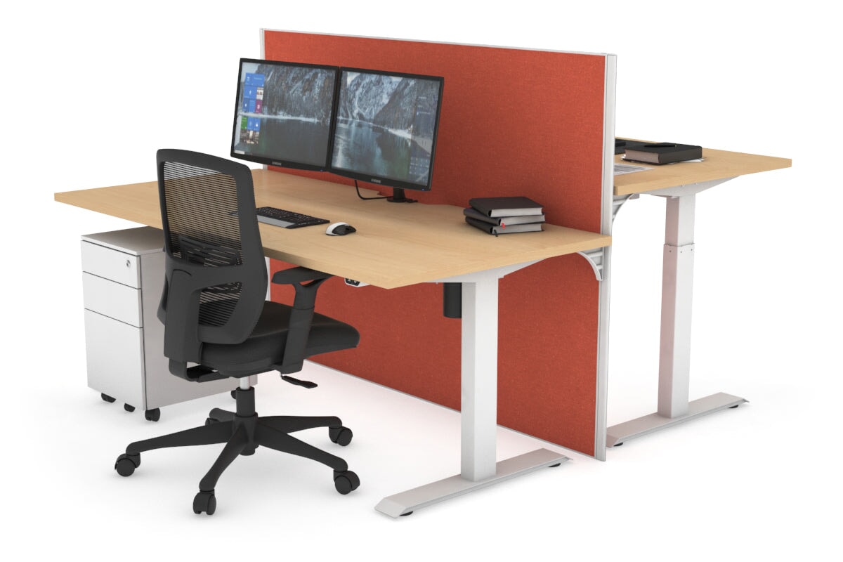 Height Adjustable 2-Person Workbench with Cable Management | 47