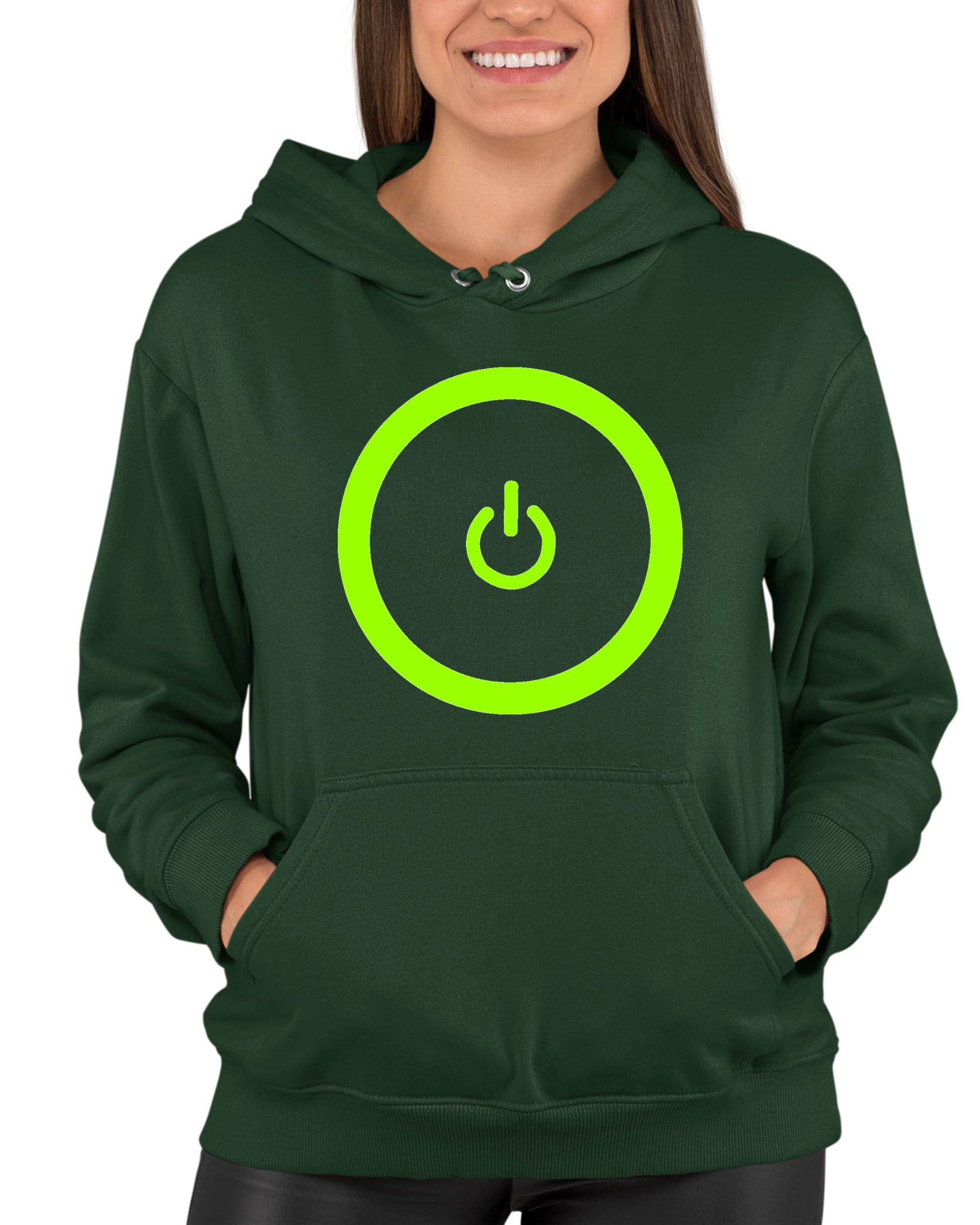 Go All Out Gaming Power Button Gamer Pride Hoodie - Unisex Pullover Sweatshirt for Men & Women | Perfect for Esports, Gaming Conventions & Casual Wear
