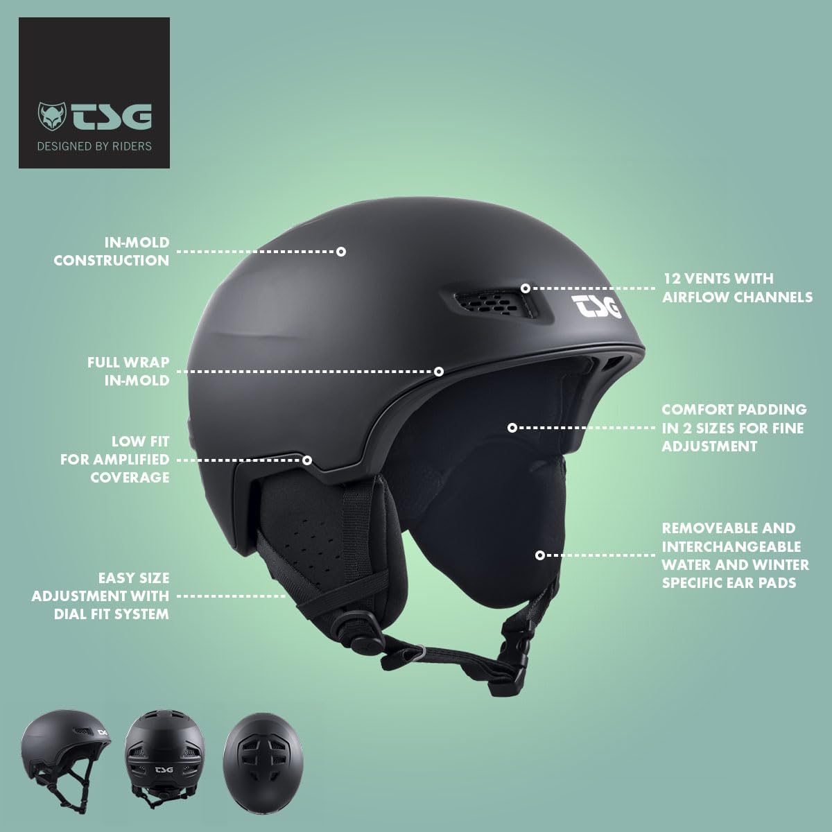 TSG Water Sports Helmet - Full Wrap Low Profile Kayak & Rafting Helmet with EPS Liner - Lightweight In-Mold Construction for Boating, Surfing & Water Adventures - Perfect for Outdoor Enthusiasts & Extreme Sports