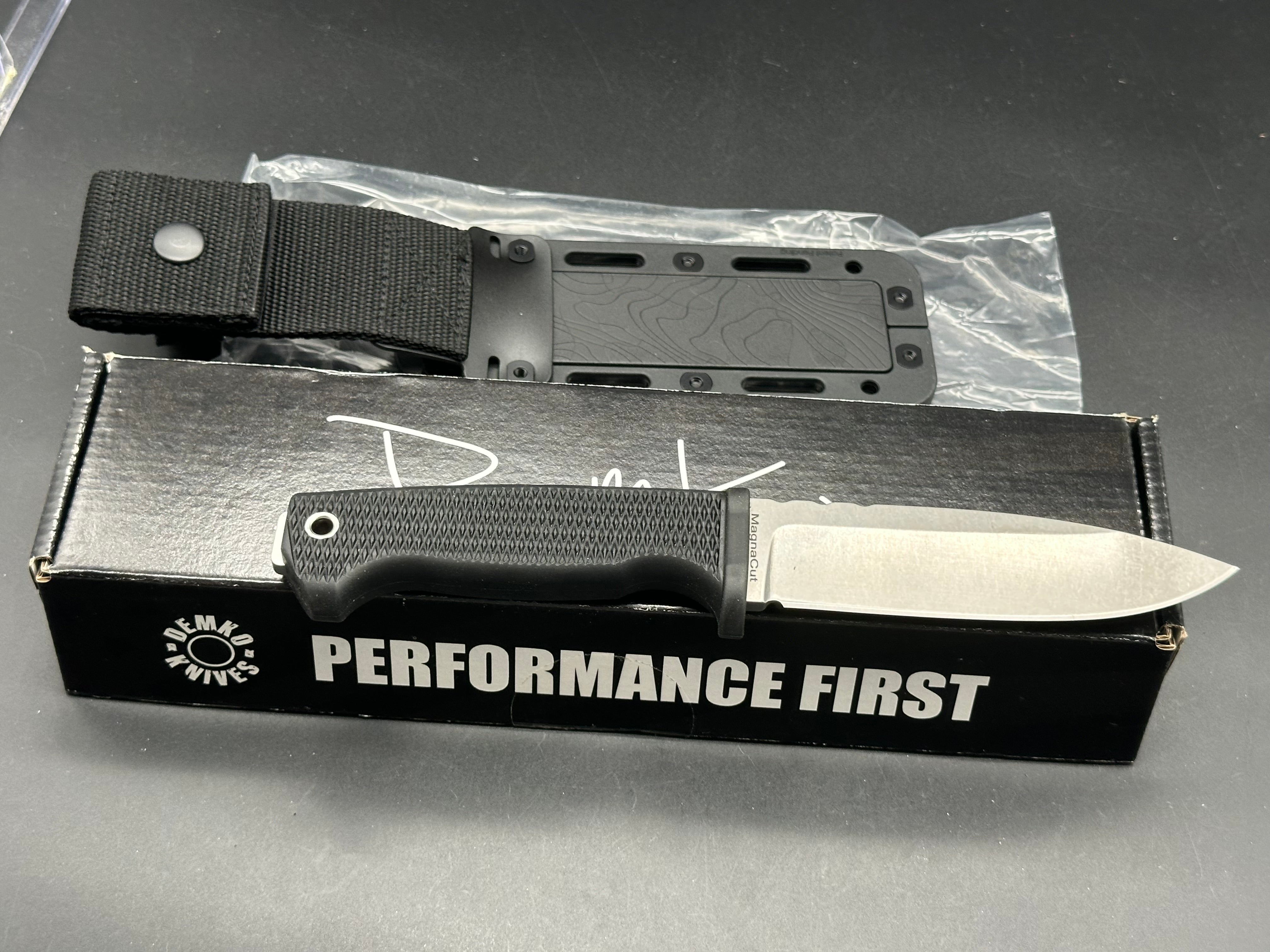 Demko FreeReign Magnacut Black Folding Pocket Knife - Premium EDC Tactical Knife for Outdoor, Camping, Hunting, and Survival Gear