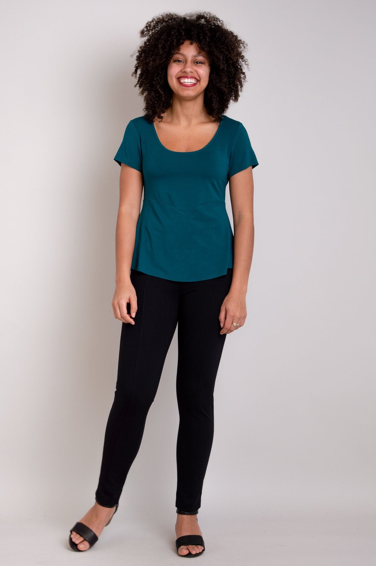 Premium Kim Cap in Teal - Soft & Breathable Bamboo Fabric - Perfect for Yoga, Running & Outdoor Activities