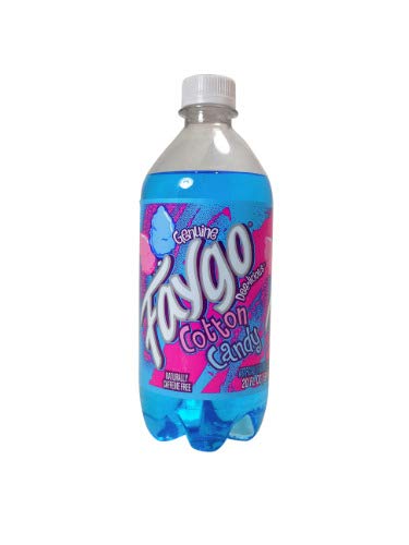 Faygo Cotton Candy Soda 20 oz (6 Pack) - Refreshing Cotton Candy Flavored Soft Drink in Plastic Bottles - Perfect for Parties, Picnics & Nostalgic Treats