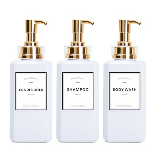 White Dustproof With Gold Pump