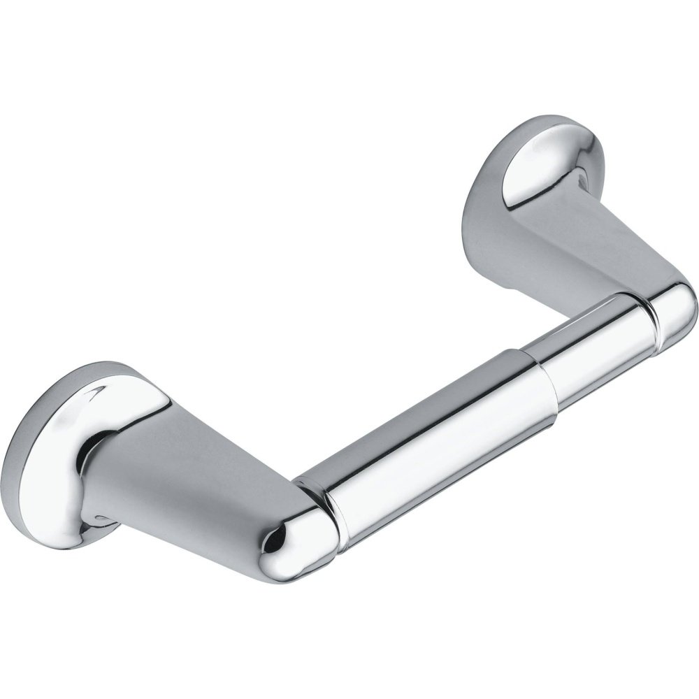 Moen BP5808CH Chrome Toilet Paper Holder - Durable Bathroom Tissue Roll Dispenser for Home, Office & Commercial Use