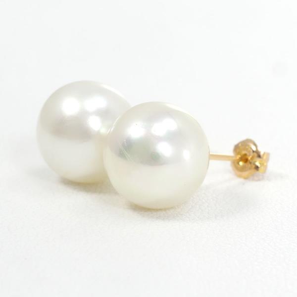 18K Yellow Gold Pearl Earrings for Women - Elegant Freshwater Pearl Stud Earrings, Hypoallergenic Jewelry Gift for Wedding, Anniversary & Special Occasions