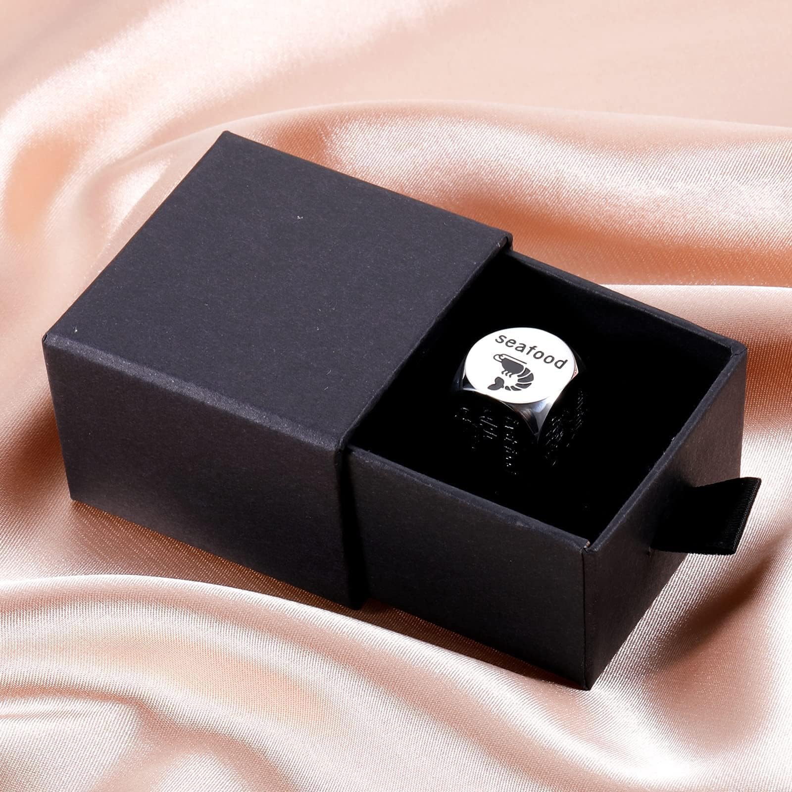 Valentine's Day Food Dice - Fun Couples Gift for Boyfriend, Girlfriend, Husband & Wife | Christmas Stocking Stuffer, Anniversary & Birthday Present for Men & Women | Perfect for Date Nights, Game Nights & Romantic Surprises