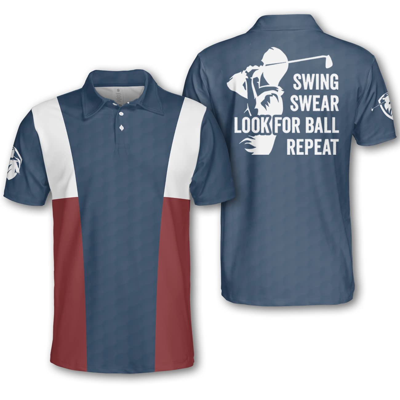 Funny Golf Polo Shirts for Men - Moisture Wicking Dry Fit Performance Shirt - Perfect for Golf, Casual Wear & Funny Gifts - US Sizes Available