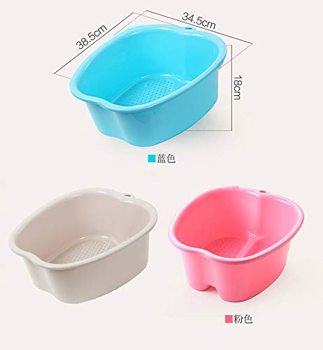 Large Foot Soak Tub with Massage Acupoints - Spa Pedicure Bath Basin for Relaxation, Toenail Care & Ankle Therapy (Pink) - Perfect for Home Spa, Post-Workout Recovery & Self-Care Routines