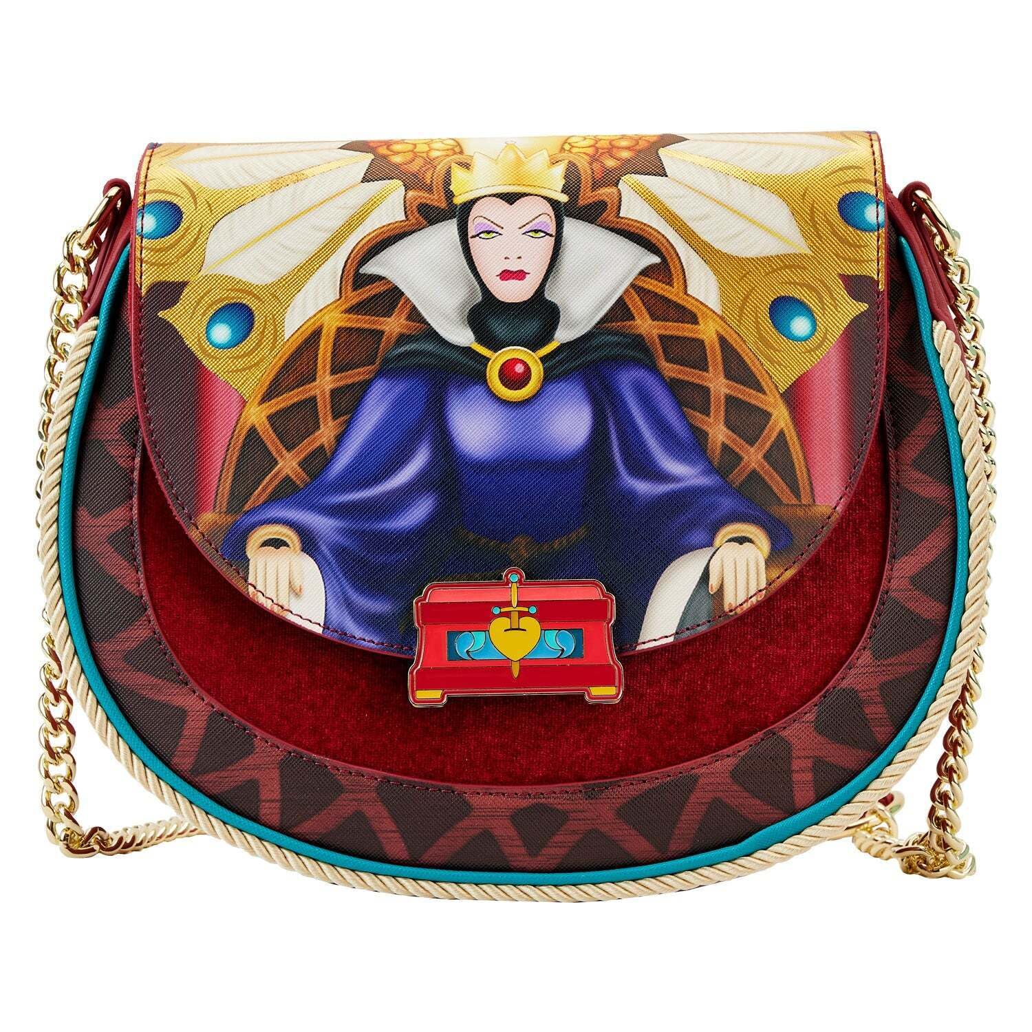 Disney Snow White Queen Crossbody Bag - Snow White & the Seven Dwarfs Themed Fashion Purse for Women | Perfect for Cosplay, Disney Parks & Collector's Display