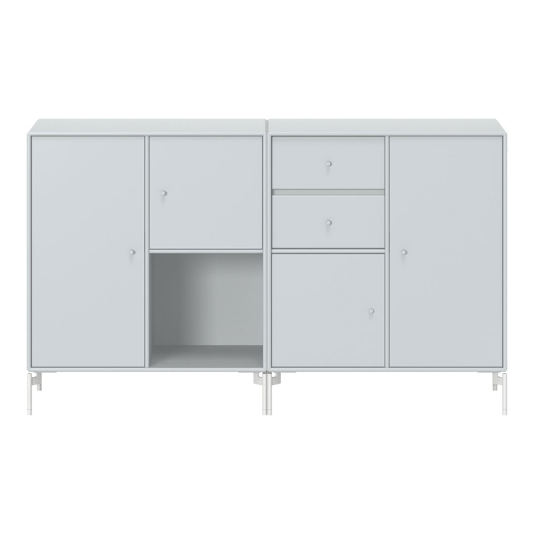 Modern Couple Sideboard with Wooden Legs - Stylish Storage Cabinet for Living Room, Bedroom, or Entryway - Perfect for Organizing Home Decor, Books, and Essentials