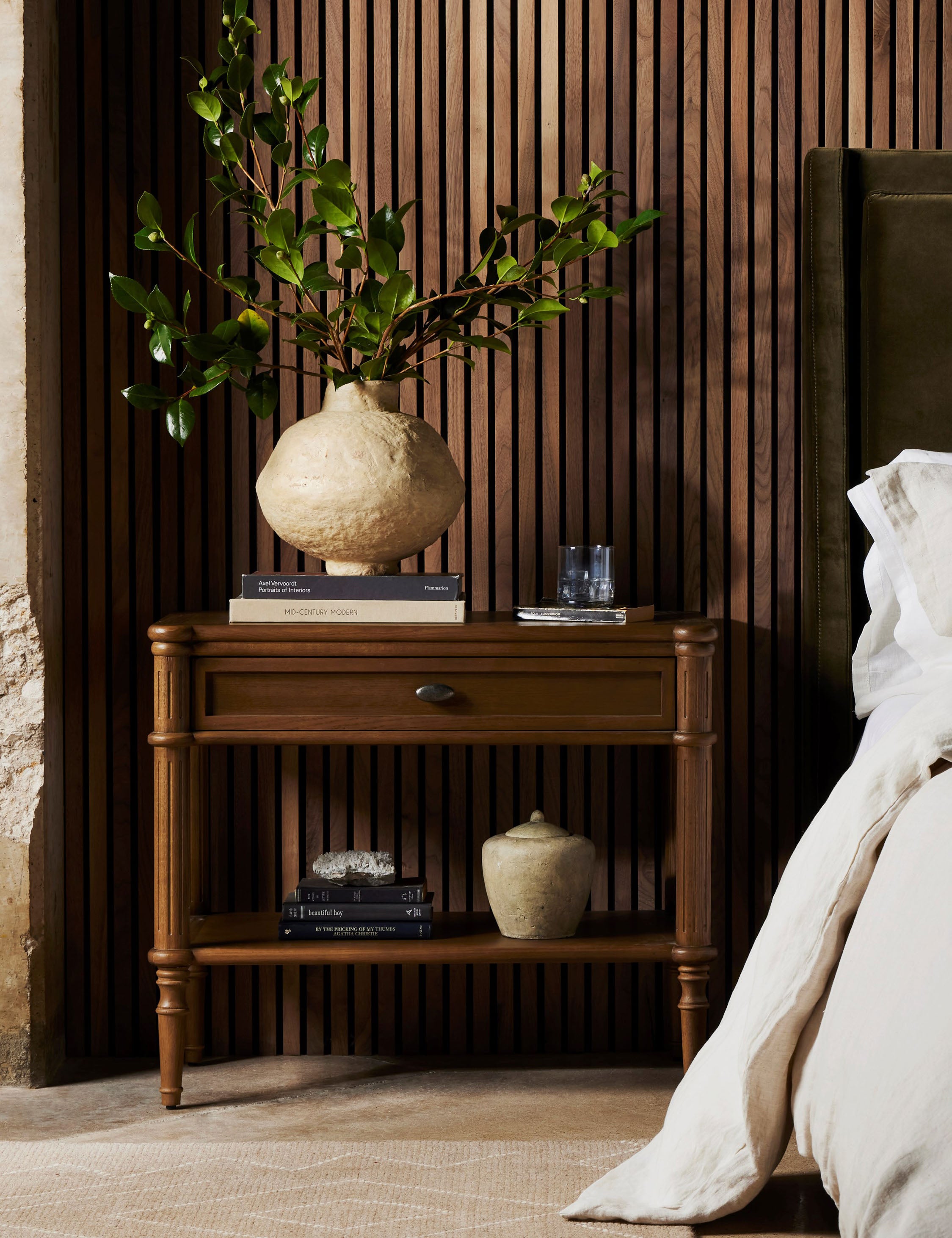 Delancey Nightstand - Modern Bedside Table with Storage Drawer, Wooden End Table for Bedroom, Living Room & Office - Perfect for Lamps, Books & Bedroom Essentials
