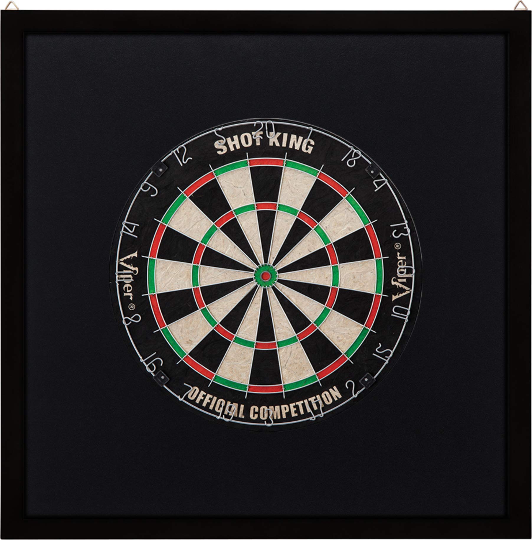 Viper Shot King Bristle Dartboard Set with Professional Backboard - Premium Darts Game for Home, Bar & Office Entertainment