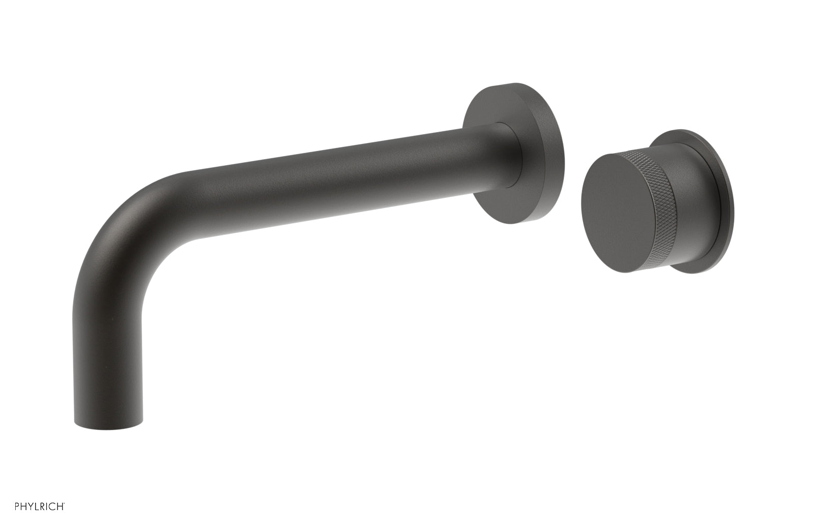 Basic II Single Handle Wall Lavatory Faucet Set with Knurled Handle - 230 18 - Perfect for Bathroom Sink, Powder Room, and Guest Bath Installation