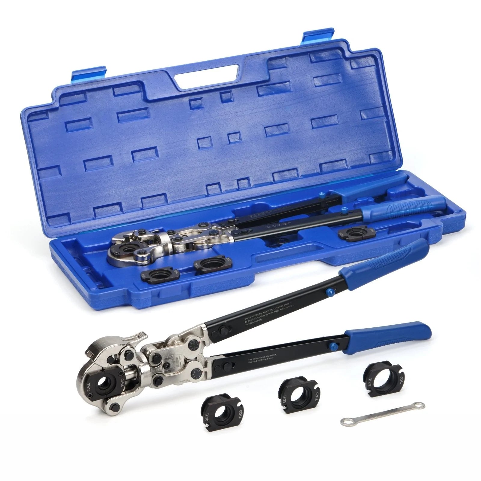 IWS 1632A Multi-Azimuth Pipe Pressing Tool with 360° Rotary Press Head for 16/20/25/32mm Pipes - Perfect for Plumbing, HVAC, and Water Supply System Installations