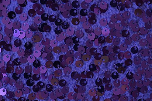 Sparkling Purple Sequin Taffeta Fabric Photography Backdrop - 9ft x 10ft Photo Booth Drape - Made in USA - Perfect for Weddings, Parties & Events - Choose from 3 Sizes