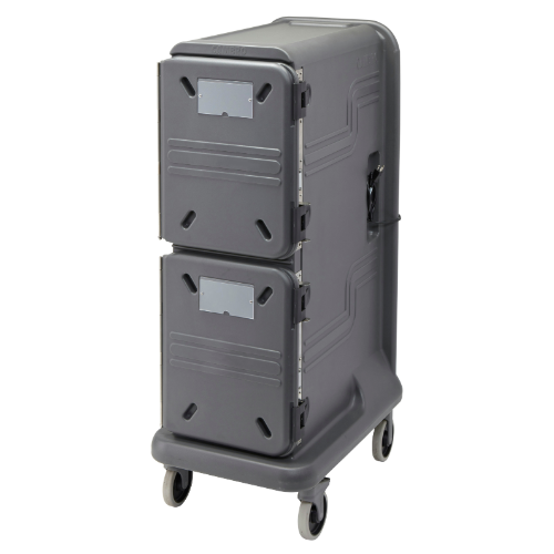 Cambro PCU800HH Pro Cart Ultra Food Pan Carrier - 2 Hot Compartments for Commercial Kitchens, Catering & Buffet Service | Heavy Duty Stainless Steel Food Warmer Cart with Wheels