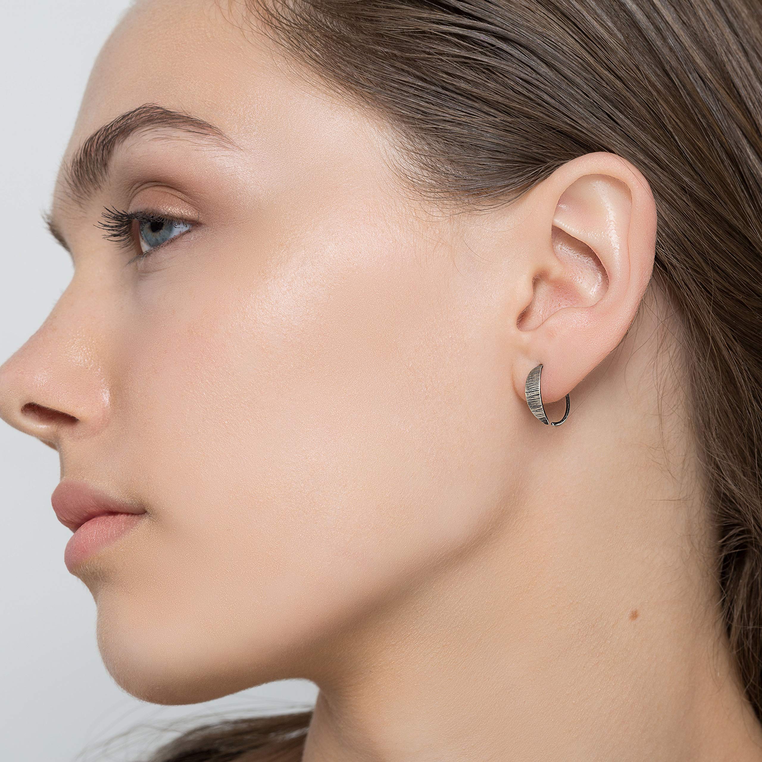 Hypoallergenic Sterling Silver Hoop Earrings for Women - Minimalist Huggie Hoops, Small Dainty Everyday Jewelry - Perfect Mother's Day Gift for Mom