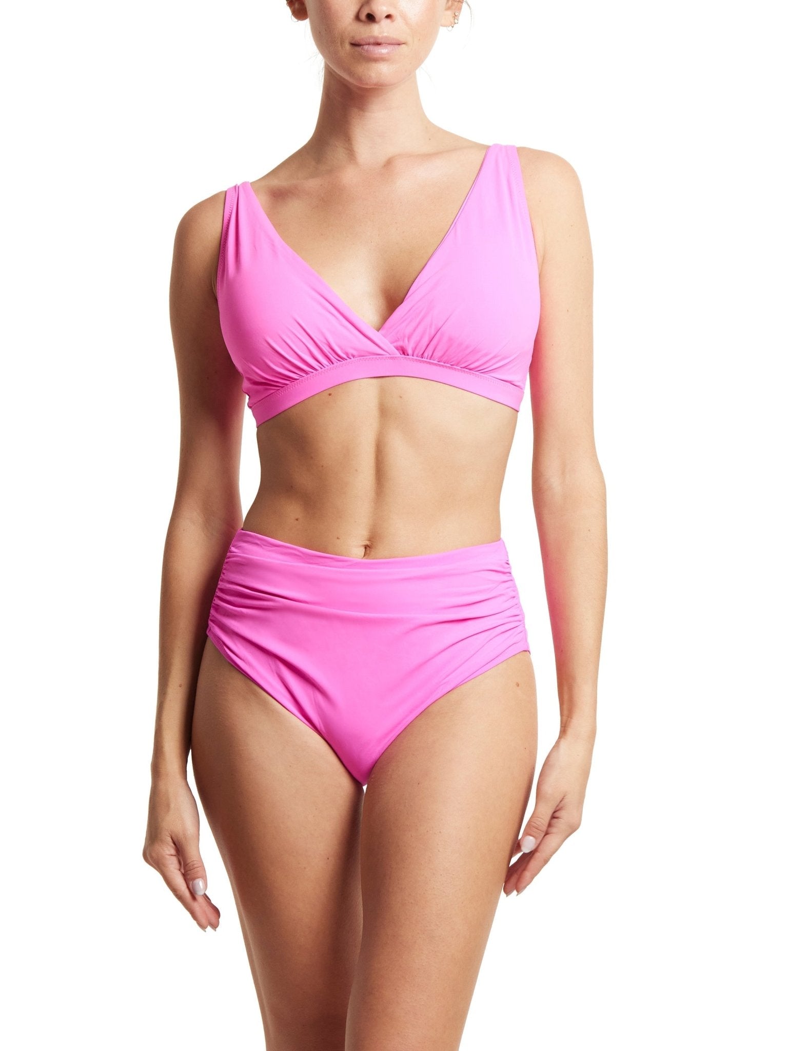Plunge Swim Top for Women - Sexy Deep V Neck Bikini Top - Perfect for Beach, Pool, and Summer Vacations