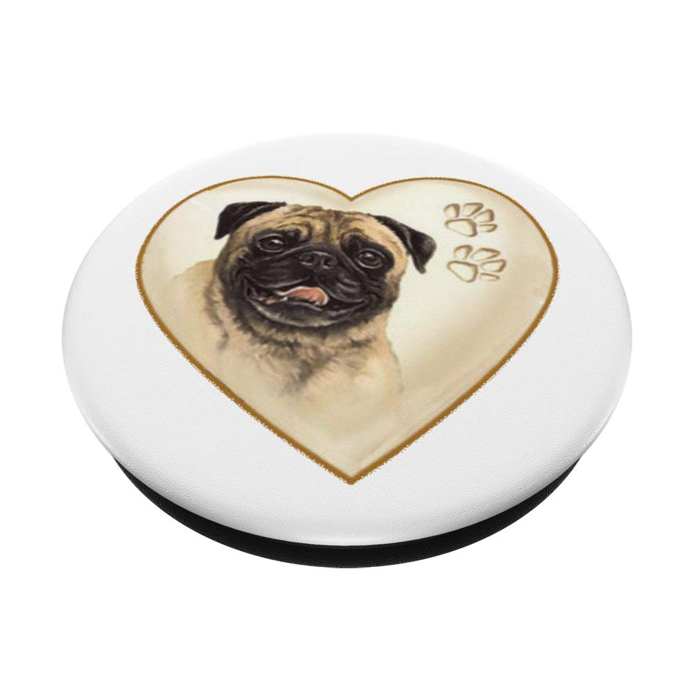 Pug PopSocket - Cute Dog & Puppy Pet Grip for Phones - Perfect for Dog Lovers & Pet Owners | Use for Phones, Tablets, Laptops & More