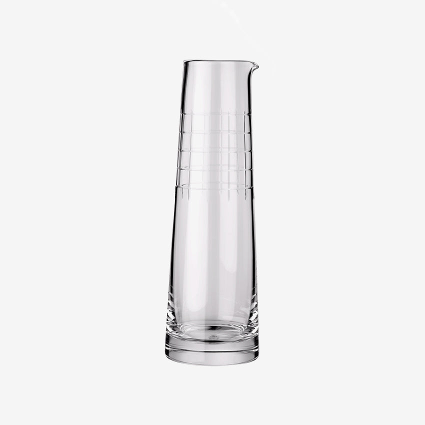 Christofle Graphik Crystal Water Pitcher - Elegant Glass Pitcher for Water, Juice & Beverages - Perfect for Dining, Entertaining & Home Decor