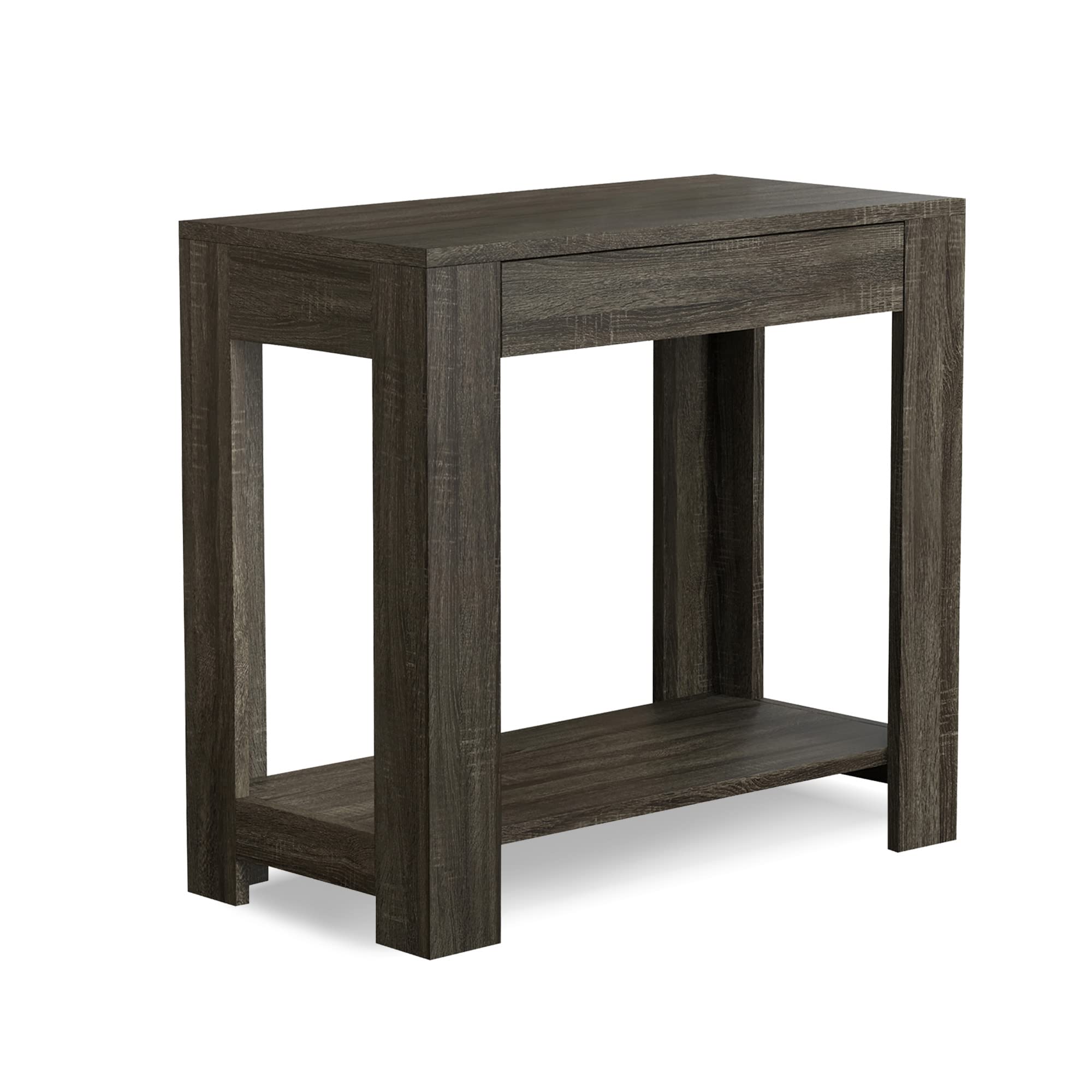 Gray Night Stands for Bedrooms - Engineered Wood Small Side Tables for Compact Spaces (12 x 22 x 24 Inches) | Perfect as Bedside Table, Accent End Table or Living Room Side Table - Ideal for Apartments, Dorms & Small Bedrooms