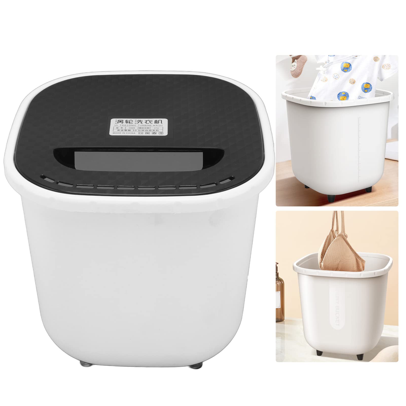 6L Mini Washing Machine with Forward & Reverse Rotation - USB Powered Portable Washer for Underwear, Socks, Baby Clothes | Compact Laundry Solution for Dorms, Apartments, Camping & Travel