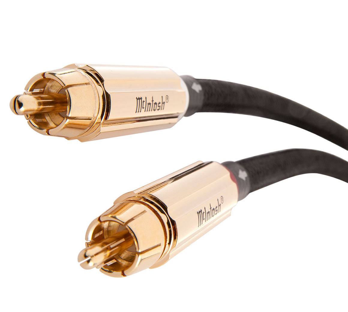 Premium McIntosh RCA Unbalanced Audio Cables - High-Quality Stereo Interconnect Pair for Home Theater & Hi-Fi Systems - Perfect for Turntables, Amplifiers & Audio Components