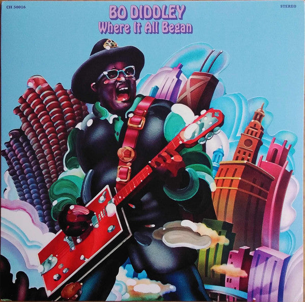 Bo Diddley - Where It All Began LP Album (Vinyl Record, Reissue, VG+ Condition) - Perfect for Vintage Music Collectors & Rock 'n' Roll Enthusiasts