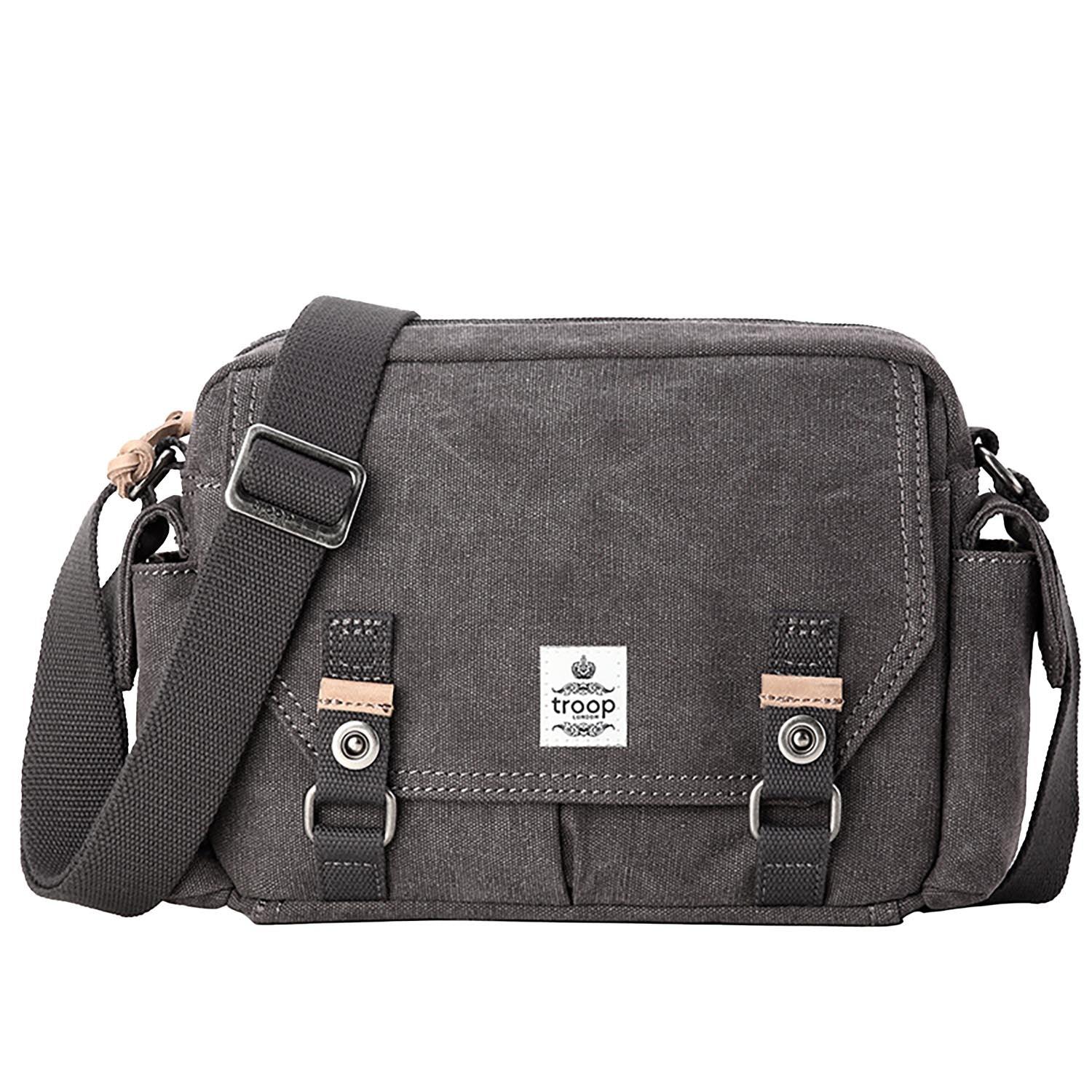 RWAXC004 M Troop London Classic Messenger Bag for Men - Vintage Leather Crossbody Bag with Adjustable Strap - Perfect for Work, Travel & Everyday Use