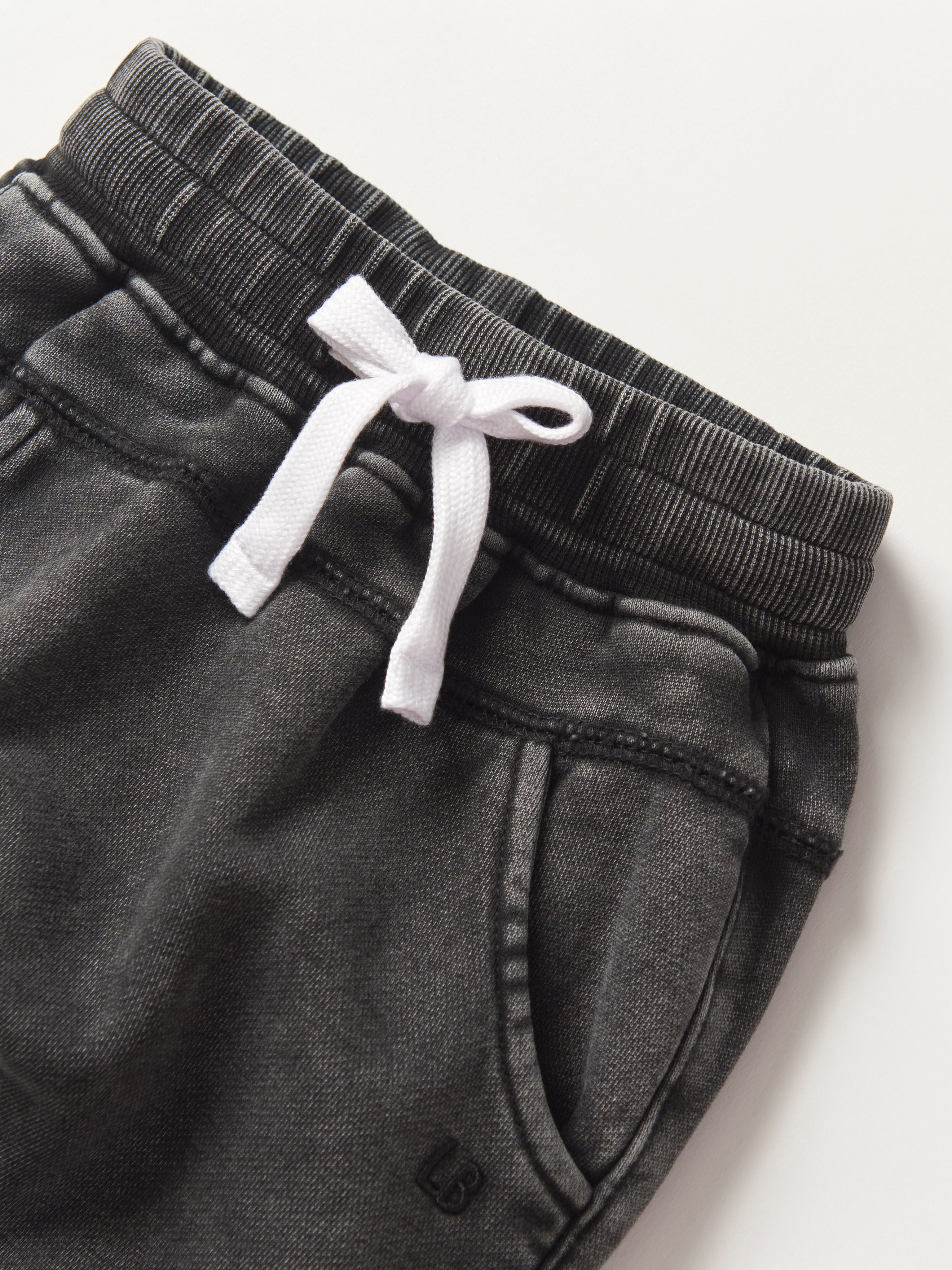 Acid Wash Jogger Pants for Men & Women - Black Distressed Casual Sweatpants | Lounge, Gym, Streetwear Fashion