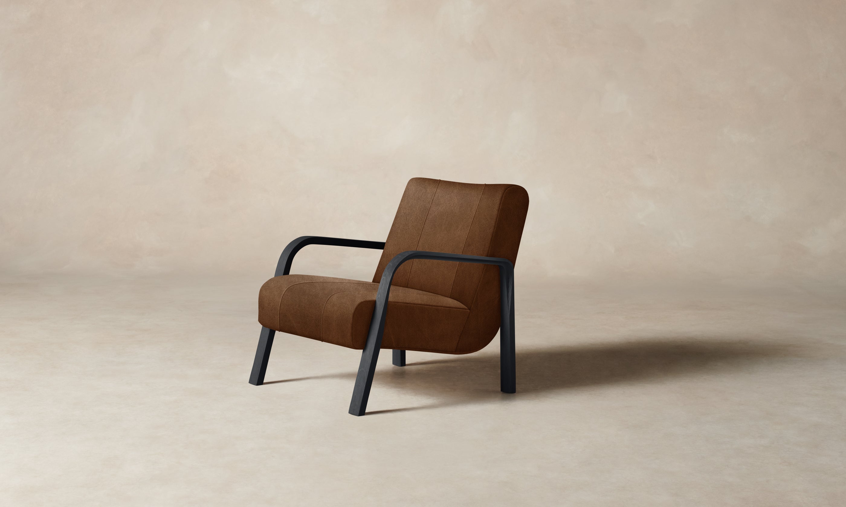 Premium Tuscan Leather Cognac Felix Chair - Luxurious Comfort for Home Office & Living Room