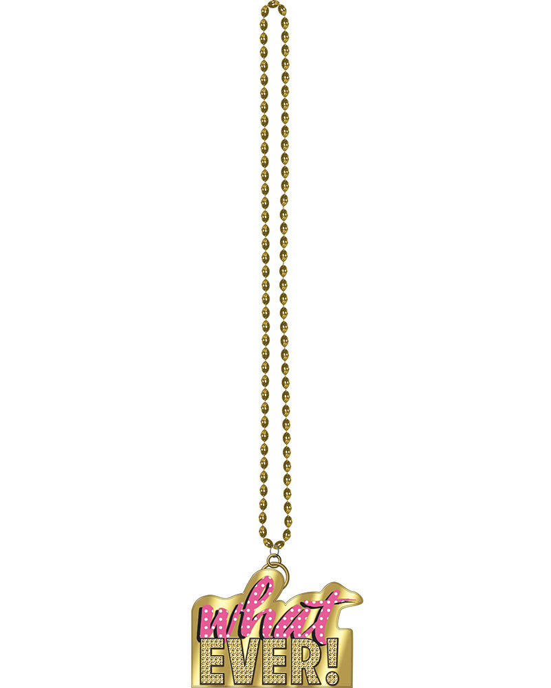 80s Retro Awesome Party Necklace - Vintage Style Statement Jewelry for Women - Perfect for Costume Parties, Themed Events & 80s Fashion Lovers