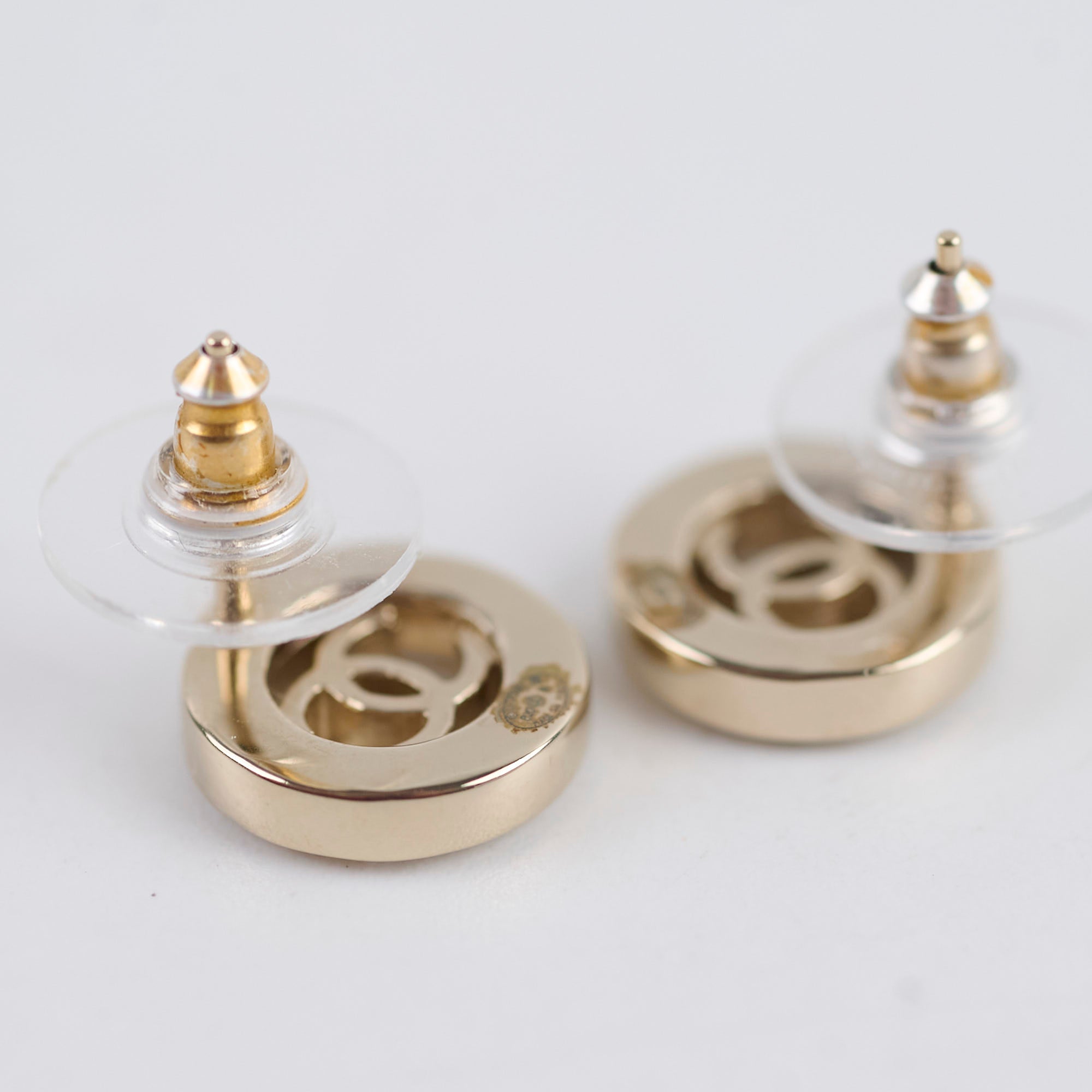 Chanel Round CC Crystal Earrings - Luxury Fashion Jewelry for Women | Perfect for Parties, Weddings & Special Occasions